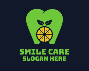 Citrus Tooth Healthy Dentist logo design
