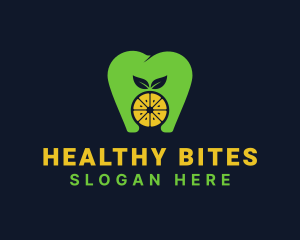 Citrus Tooth Healthy Dentist logo design