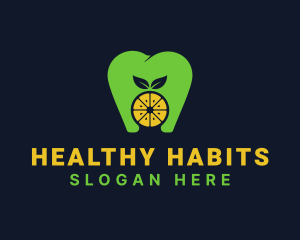 Citrus Tooth Healthy Dentist logo design