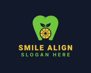 Citrus Tooth Healthy Dentist logo design