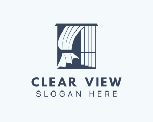 Windows - Window Curtain Blinds logo design