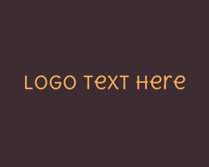 Toffee - Friendly Handwritten Text logo design
