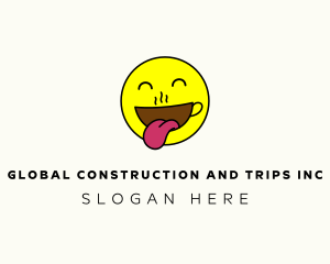 Fun - Happy Emoji Coffee logo design