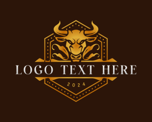 Vintage - Luxury Bull Ranch logo design