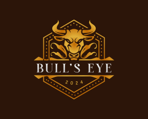  Luxury Bull Ranch logo design