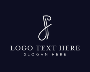 Glamorous - Elegant Gradient Letter J logo design