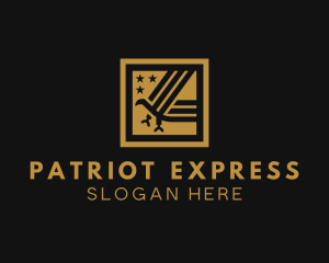 Nationalist - American Eagle Frame logo design