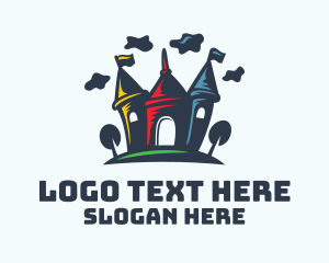 Cartoon - Crayon Cartoon Castle logo design