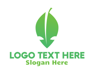 Green Alien Leaf Logo