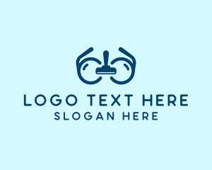 Hygiene - Clean Eyeglasses Squeegee logo design