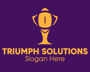 Gold Football Cup Logo