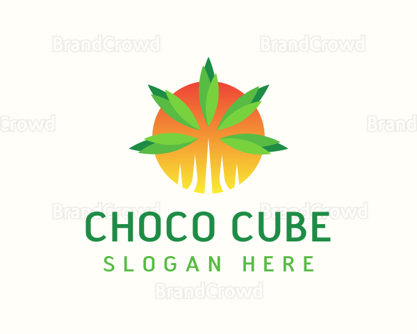 Marijuana Leaf Vape Logo