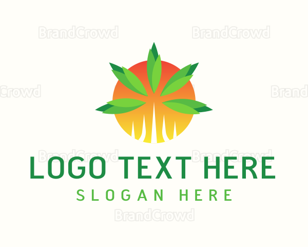 Marijuana Leaf Vape Logo