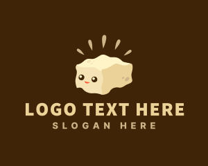 Character - Cute Tofu Food logo design