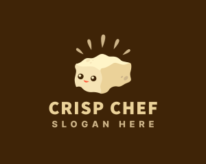 Cute Tofu Food logo design