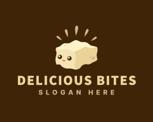 Tasty - Cute Tofu Food logo design