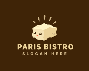 Cute Tofu Food logo design