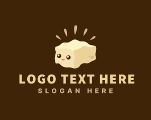 Tasty - Cute Tofu Food logo design