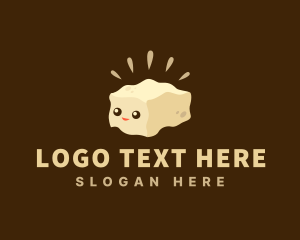 Food - Cute Tofu Food logo design