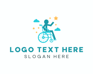 Human - Human Wheelchair Seat logo design