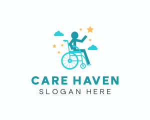 Welfare - Human Wheelchair Seat logo design