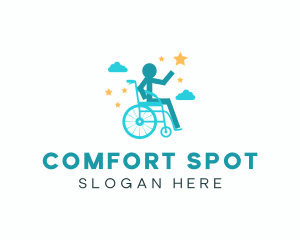 Seat - Human Wheelchair Seat logo design