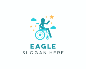 Charity - Human Wheelchair Seat logo design