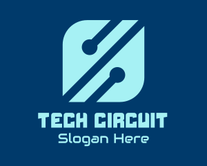 Circuitry - Network Circuitry Tech logo design