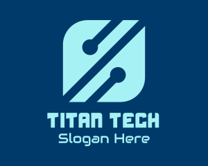 Network Circuitry Tech logo design