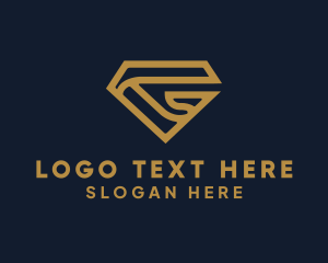 Gold - Professional Diamond Letter G logo design