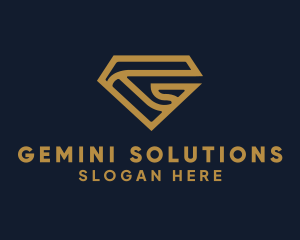 Professional Diamond Letter G logo design