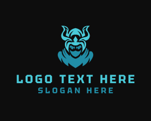 Horns - Evil Gamer Knight logo design