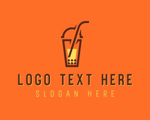 Boba - Modern Boba Cup logo design