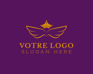 Luxurious - Royal Golden Wings logo design
