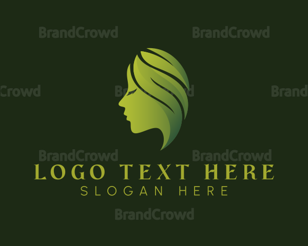 Organic Woman Hair Logo