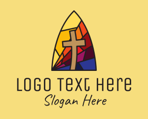 Catholic - Colorful Church Mosaic logo design