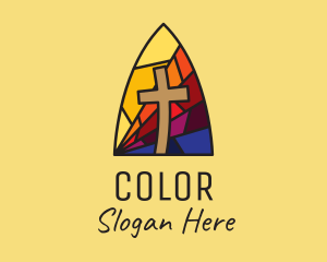 Colorful Church Mosaic  logo design
