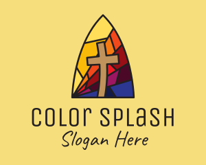 Colorful Church Mosaic  logo design