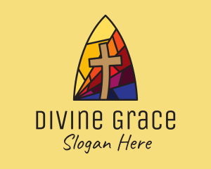 Jesus - Colorful Church Mosaic logo design