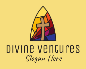 God - Colorful Church Mosaic logo design
