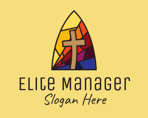 Colorful Church Mosaic  logo design