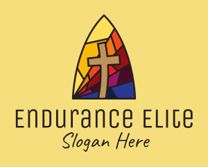 Colorful Church Mosaic  logo design