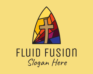 Colorful Church Mosaic  logo design