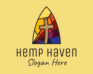 Colorful Church Mosaic  logo design