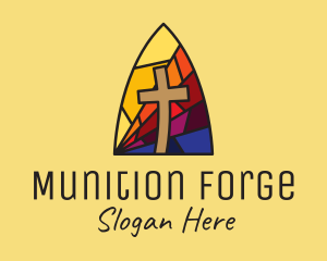 Colorful Church Mosaic  logo design