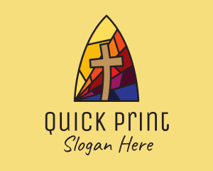 Colorful Church Mosaic  logo design