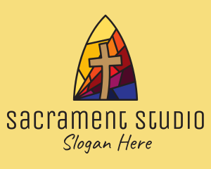 Sacrament - Colorful Church Mosaic logo design