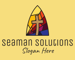 Colorful Church Mosaic  logo design