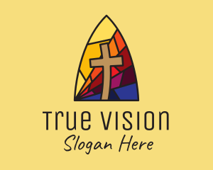 Colorful Church Mosaic  logo design