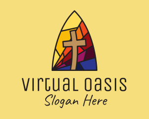 Colorful Church Mosaic  logo design